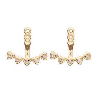 Christina Forgyldt sølv Add Ons - Long Heart af hjerter og  topaz, model 673-G01 køb det billigst hos Guldsmykket.dk her